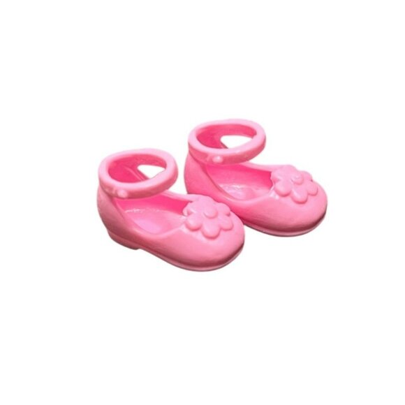 Barbie Other - Barbie Little Sister Chelsea‎ Shoes Light Pink Flower Detail Ankle Strap Doll